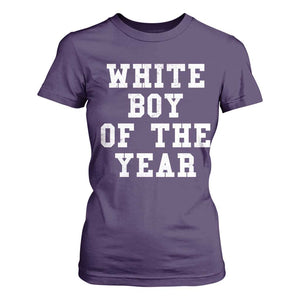 White Boy Of The Year T Shirt For Women Funny Gift For Him TS10 Purple Print Your Wear