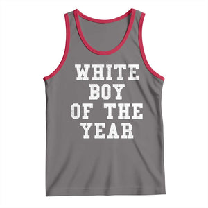 White Boy Of The Year Tank Top Funny Gift For Him TS10 Deep Heather Red Print Your Wear