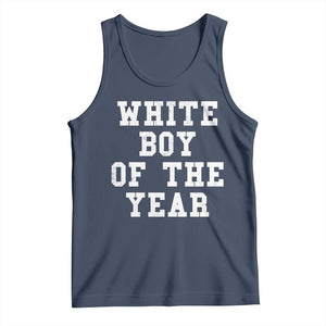 White Boy Of The Year Tank Top Funny Gift For Him TS10 Navy Print Your Wear