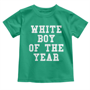 White Boy Of The Year Toddler T Shirt Funny Gift For Him TS10 Irish Green Print Your Wear