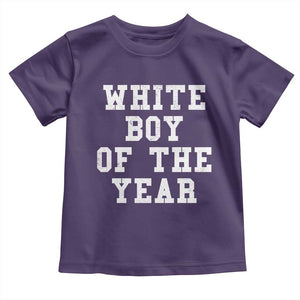 White Boy Of The Year Toddler T Shirt Funny Gift For Him TS10 Purple Print Your Wear