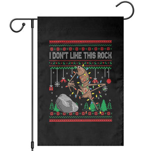 Christmas Marcus The Worm Meme Garden Flag I Dont Like This Rock Brainrot Funny Ugly Xmas TS10 Black Print Your Wear