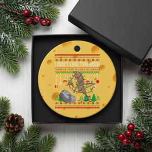 Christmas Marcus The Worm Meme Ceramic Ornament I Dont Like This Rock Brainrot Funny Ugly Xmas TS10 1pc Yellow Cheese Print Your Wear