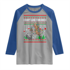 Christmas Marcus The Worm Meme Raglan Shirt I Dont Like This Rock Brainrot Funny Ugly Xmas TS10 Sport Gray Royal Print Your Wear