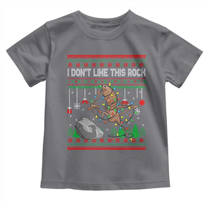 Christmas Marcus The Worm Meme Toddler T Shirt I Dont Like This Rock Brainrot Funny Ugly Xmas TS10 Charcoal Print Your Wear
