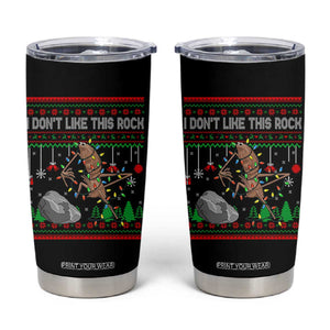 Christmas Marcus The Worm Meme Tumbler Cup I Dont Like This Rock Brainrot Funny Ugly Xmas TS10 Black Print Your Wear