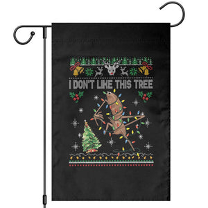 Marcus The Worm Christmas Meme Garden Flag I Dont Like This Tree Brainrot Funny Ugly Xmas TS10 Black Print Your Wear