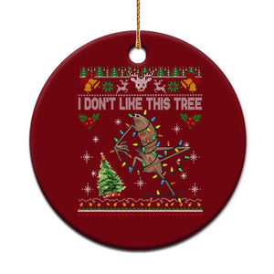 Marcus The Worm Christmas Meme Ceramic Ornament I Dont Like This Tree Brainrot Funny Ugly Xmas TS10 1pc Red Print Your Wear