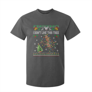 Marcus The Worm Christmas Meme T Shirt For Kid I Dont Like This Tree Brainrot Funny Ugly Xmas TS10 Dark Heather Print Your Wear