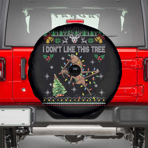 Marcus The Worm Christmas Meme Spare Tire Cover I Dont Like This Tree Brainrot Funny Ugly Xmas TS10 Black Print Your Wear