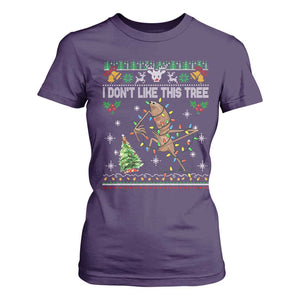 Marcus The Worm Christmas Meme T Shirt For Women I Dont Like This Tree Brainrot Funny Ugly Xmas TS10 Purple Print Your Wear