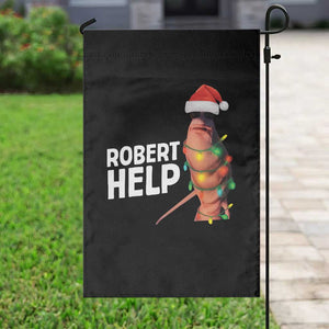 Marcus The Worm Christmas Garden Flag Robert Help Internet Weirdcore Brainrot Humor TS10 Print Your Wear