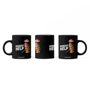 Marcus The Worm Christmas Coffee Mug Robert Help Internet Weirdcore Brainrot Humor TS10 Print Your Wear