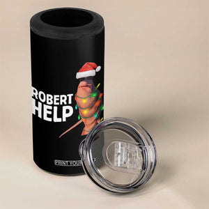 Marcus The Worm Christmas 4 in 1 Can Cooler Tumbler Robert Help Internet Weirdcore Brainrot Humor TS10 Print Your Wear