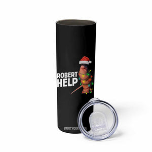 Marcus The Worm Christmas Skinny Tumbler Robert Help Internet Weirdcore Brainrot Humor TS10 Print Your Wear