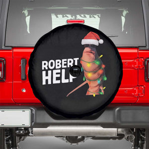 Marcus The Worm Christmas Spare Tire Cover Robert Help Internet Weirdcore Brainrot Humor TS10 Black Print Your Wear