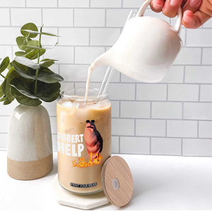 Marcus The Worm Glass Can Funny Brainrot Meme Robert Help TS10 Print Your Wear