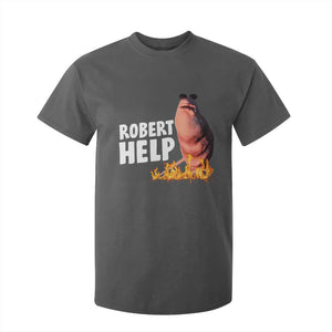 Marcus The Worm T Shirt For Kid Funny Brainrot Meme Robert Help TS10 Dark Heather Print Your Wear