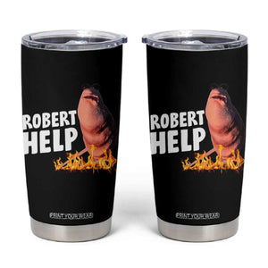 Marcus The Worm Tumbler Cup Funny Brainrot Meme Robert Help TS10 Black Print Your Wear