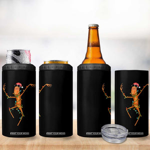 Marcus The Worm Christmas 4 in 1 Can Cooler Tumbler Internet Weirdcore Brainrot Humor TS10 Print Your Wear