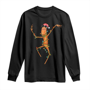 Marcus The Worm Christmas Long Sleeve Shirt Internet Weirdcore Brainrot Humor TS10 Black Print Your Wear
