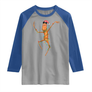Marcus The Worm Christmas Raglan Shirt Internet Weirdcore Brainrot Humor TS10 Sport Gray Royal Print Your Wear