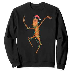 Marcus The Worm Christmas Sweatshirt Internet Weirdcore Brainrot Humor TS10 Black Print Your Wear