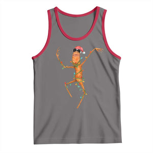 Marcus The Worm Christmas Tank Top Internet Weirdcore Brainrot Humor TS10 Deep Heather Red Print Your Wear