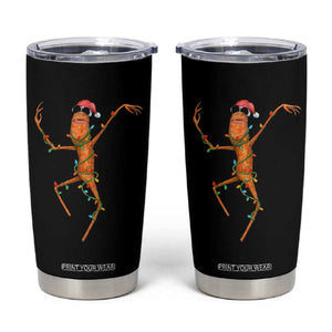 Marcus The Worm Christmas Tumbler Cup Internet Weirdcore Brainrot Humor TS10 Black Print Your Wear