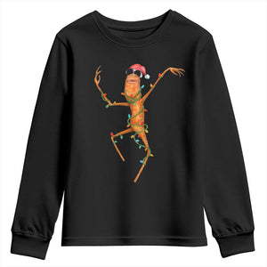Marcus The Worm Christmas Youth Sweatshirt Internet Weirdcore Brainrot Humor TS10 Black Print Your Wear