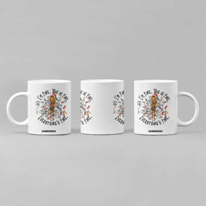 Marcus The Worm Christmas Meme Coffee Mug I'm Fine Everything is Fine TS10 Print Your Wear