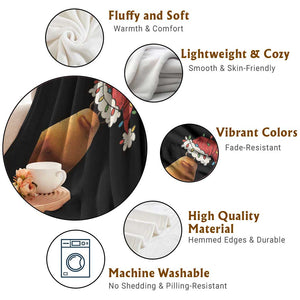 Marcus The Worm Christmas Throw Blanket Funny Internet Brainrot Meme TS10 Print Your Wear