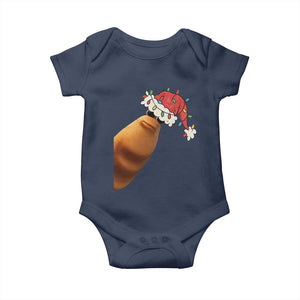 Marcus The Worm Christmas Baby Onesie Funny Internet Brainrot Meme TS10 Navy Print Your Wear
