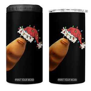 Marcus The Worm Christmas 4 in 1 Can Cooler Tumbler Funny Internet Brainrot Meme TS10 One Size: 16 oz Black Print Your Wear