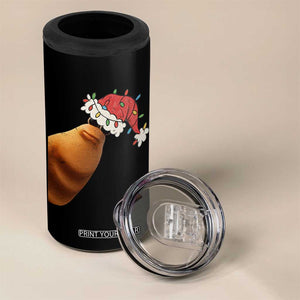 Marcus The Worm Christmas 4 in 1 Can Cooler Tumbler Funny Internet Brainrot Meme TS10 Print Your Wear