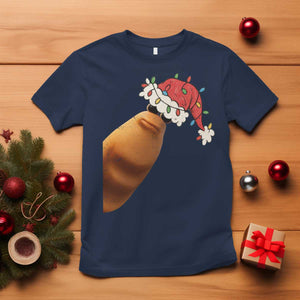 Marcus The Worm Christmas T Shirt Funny Internet Brainrot Meme TS10 Navy Print Your Wear