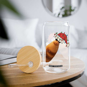 Marcus The Worm Christmas Glass Can Funny Internet Brainrot Meme TS10 Print Your Wear