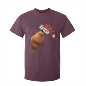 Marcus The Worm Christmas T Shirt For Kid Funny Internet Brainrot Meme TS10 Maroon Print Your Wear