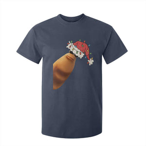 Marcus The Worm Christmas T Shirt For Kid Funny Internet Brainrot Meme TS10 Navy Print Your Wear