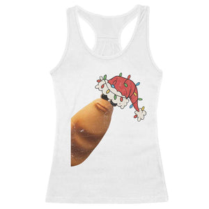 Marcus The Worm Christmas Racerback Tank Top Funny Internet Brainrot Meme TS10 White Print Your Wear