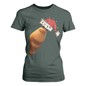 Marcus The Worm Christmas T Shirt For Women Funny Internet Brainrot Meme TS10 Dark Forest Green Print Your Wear
