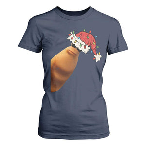 Marcus The Worm Christmas T Shirt For Women Funny Internet Brainrot Meme TS10 Navy Print Your Wear