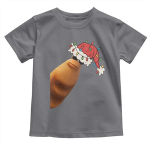 Marcus The Worm Christmas Toddler T Shirt Funny Internet Brainrot Meme TS10 Charcoal Print Your Wear