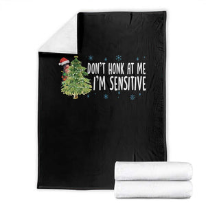 Christmas Marcus The Worm Throw Blanket Dont Honk At Me Im Sensitive Funny Brainrot Meme TS10 Black Print Your Wear