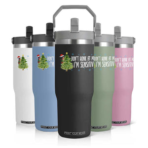 Christmas Marcus The Worm Flip Straw Tumbler Dont Honk At Me Im Sensitive Funny Brainrot Meme TS10 Print Your Wear