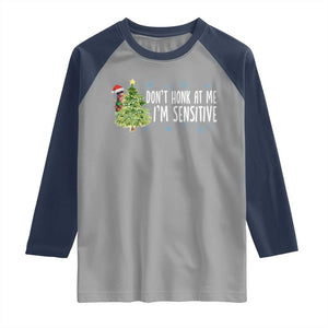 Christmas Marcus The Worm Raglan Shirt Dont Honk At Me Im Sensitive Funny Brainrot Meme TS10 Sport Gray Navy Print Your Wear