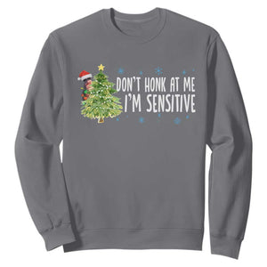 Christmas Marcus The Worm Sweatshirt Dont Honk At Me Im Sensitive Funny Brainrot Meme TS10 Charcoal Print Your Wear