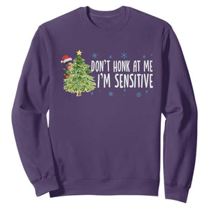 Christmas Marcus The Worm Sweatshirt Dont Honk At Me Im Sensitive Funny Brainrot Meme TS10 Purple Print Your Wear