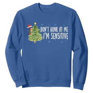 Christmas Marcus The Worm Sweatshirt Dont Honk At Me Im Sensitive Funny Brainrot Meme TS10 Royal Blue Print Your Wear
