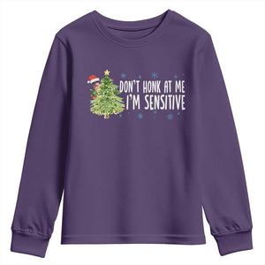 Christmas Marcus The Worm Youth Sweatshirt Dont Honk At Me Im Sensitive Funny Brainrot Meme TS10 Purple Print Your Wear